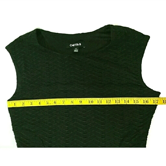 Chetta B 8 Wavy Ribbed Fit Flare Black (A) - Picture 5 of 8